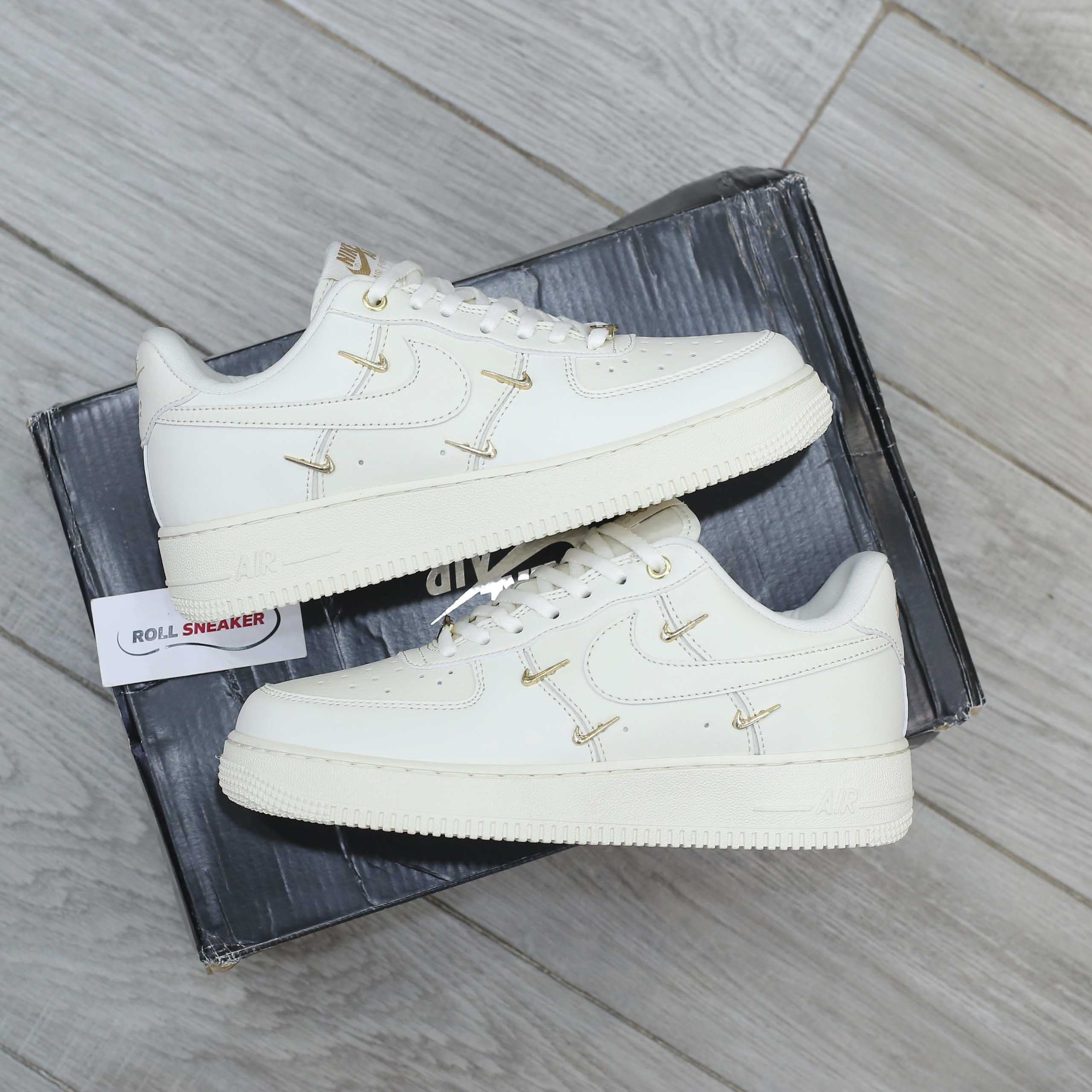 Giày Nike Air Force 1 Low ‘White Mini Gold Swooshes’ Best Quality