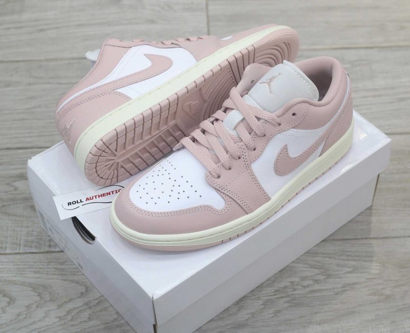 Giày Nike Air Jordan 1 Low ‘Pink Oxford’ Real