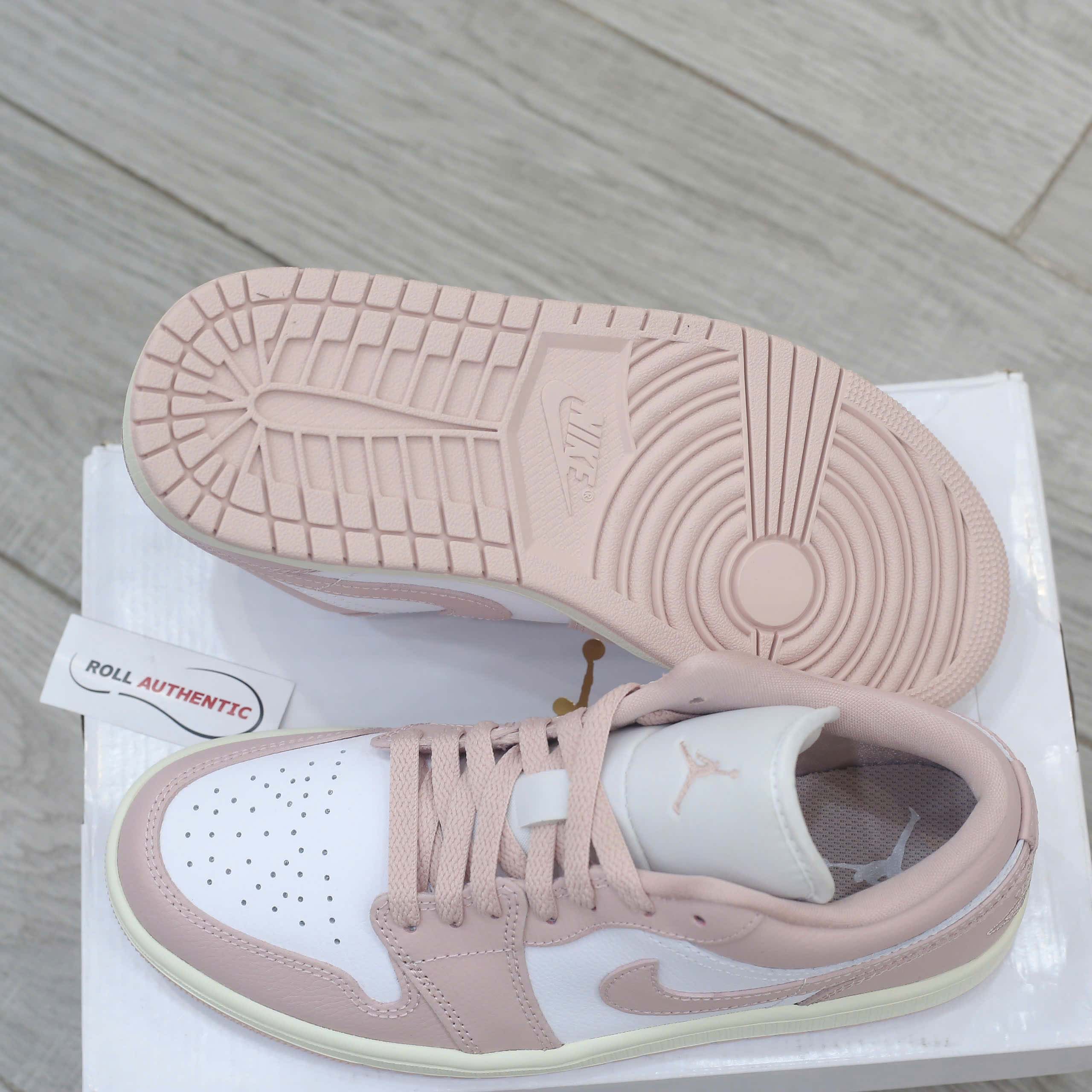 Giày Nike Air Jordan 1 Low ‘Pink Oxford’ Real