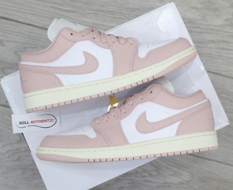 Giày Nike Air Jordan 1 Low ‘Pink Oxford’ Real
