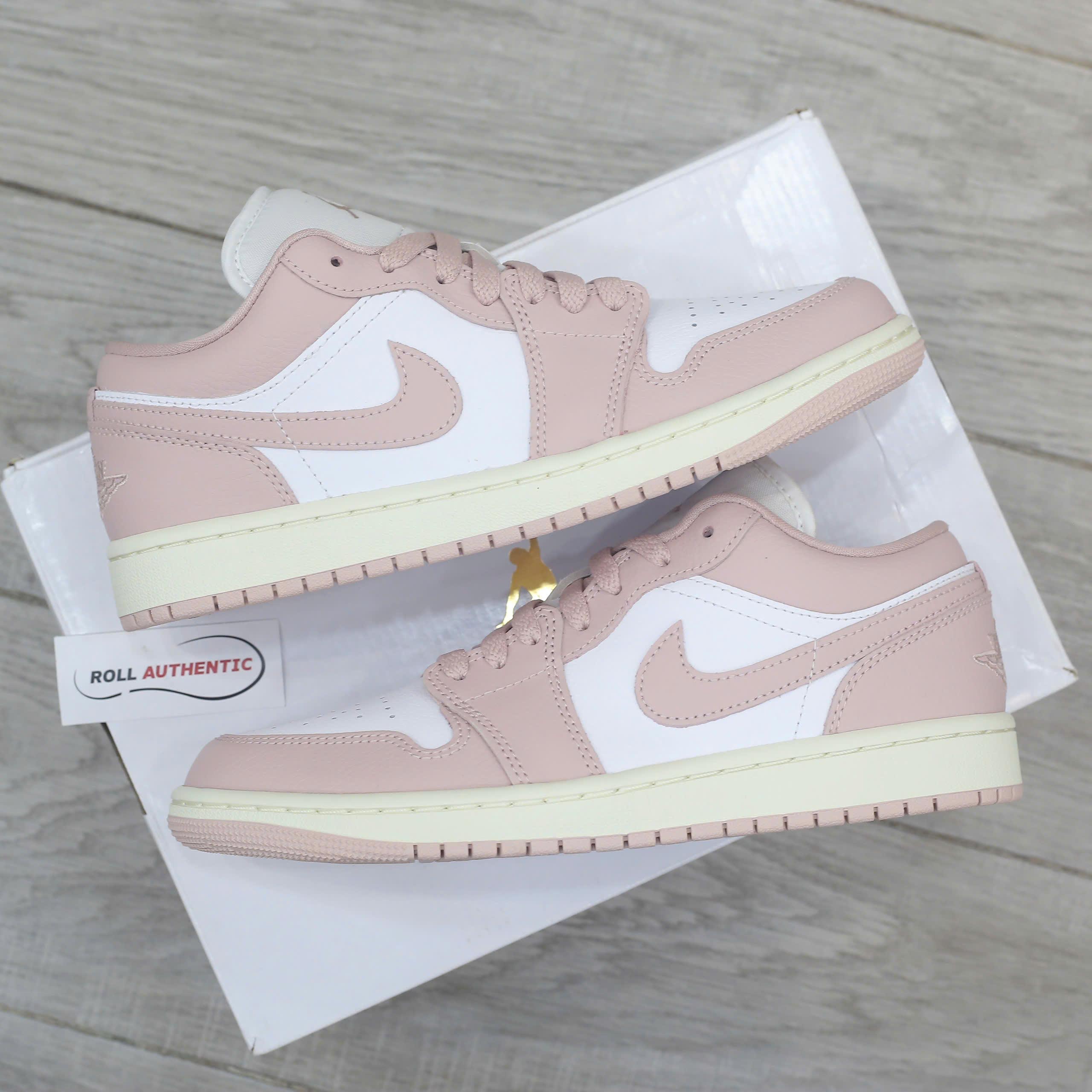 Giày Nike Air Jordan 1 Low ‘Pink Oxford’ Real