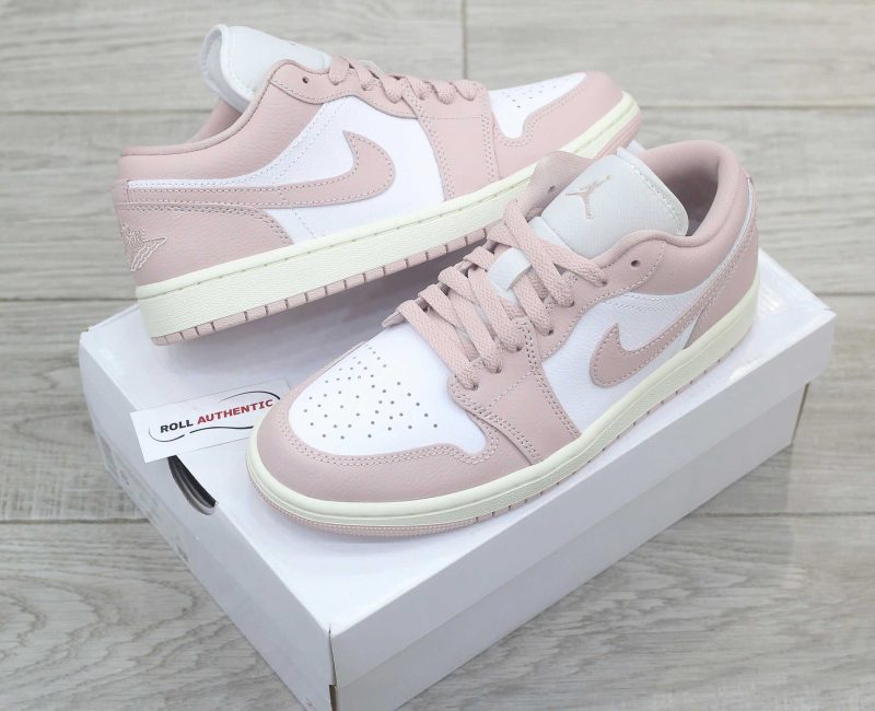 Giày Nike Air Jordan 1 Low ‘Pink Oxford’ Real