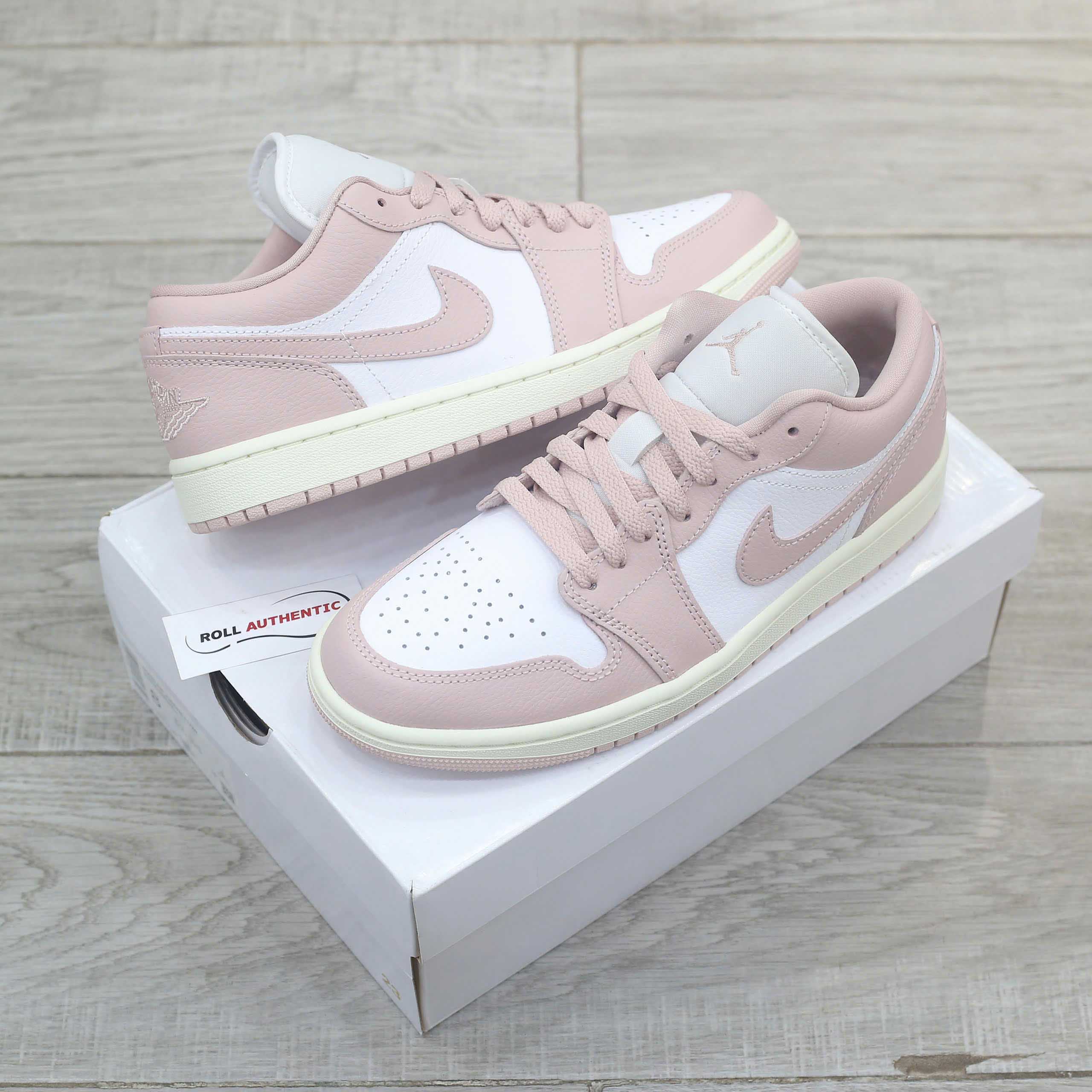 Giày Nike Air Jordan 1 Low ‘Pink Oxford’ Real