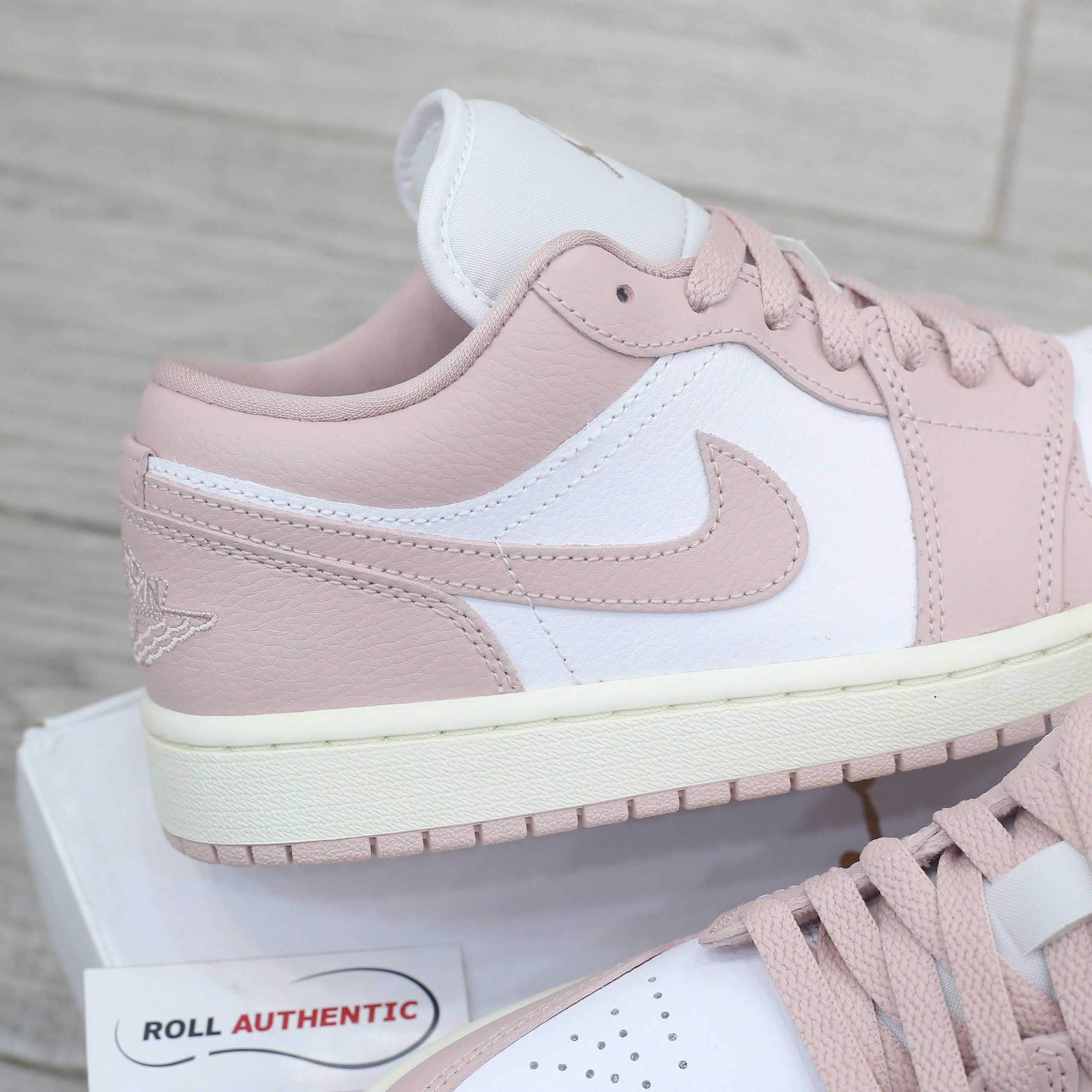 Giày Nike Air Jordan 1 Low ‘Pink Oxford’ Real