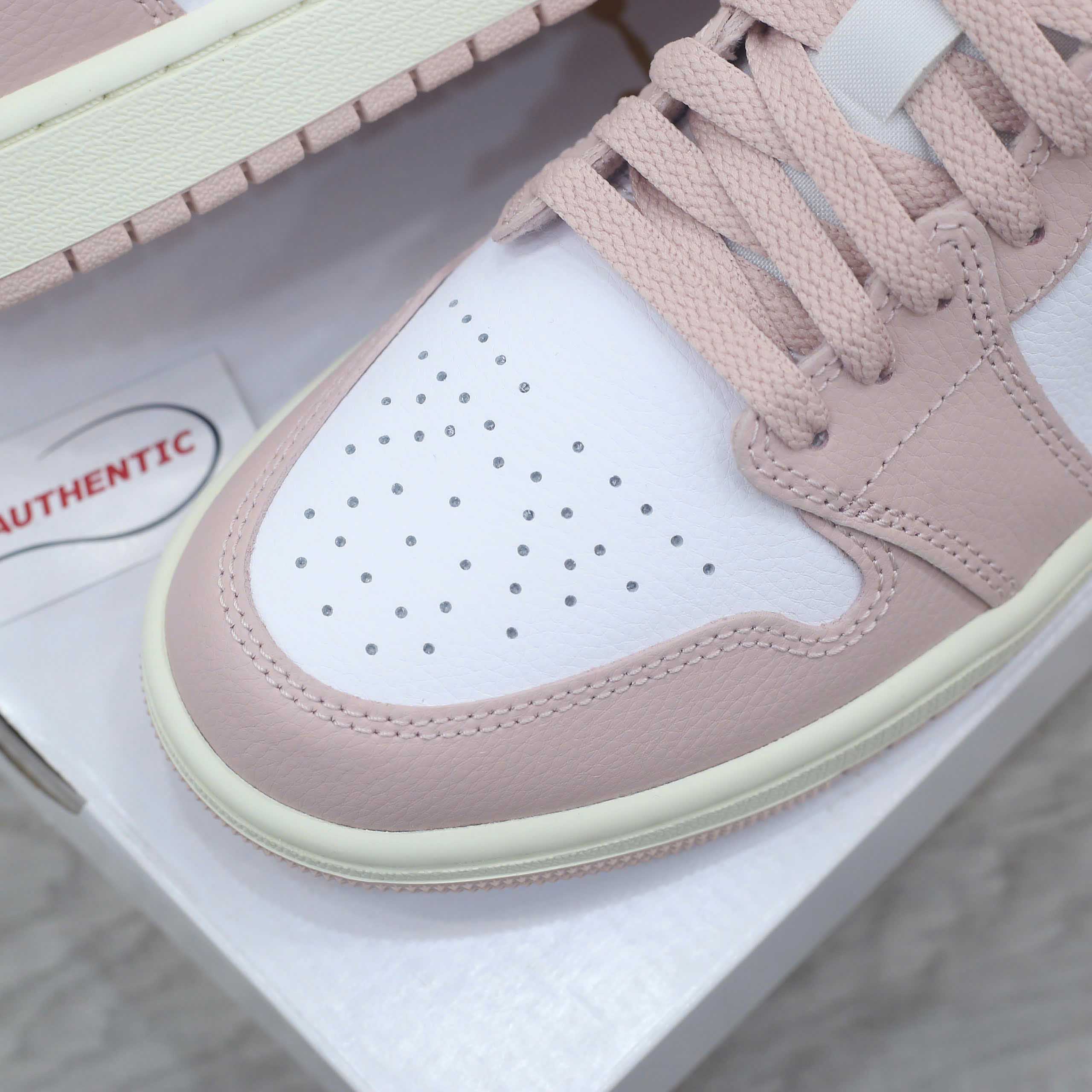 Giày Nike Air Jordan 1 Low ‘Pink Oxford’ Real