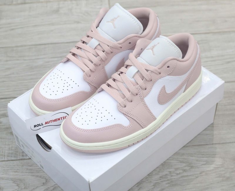 Giày Nike Air Jordan 1 Low ‘Pink Oxford’ Real