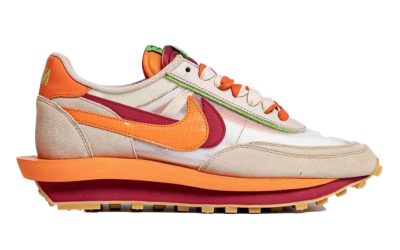 Giày Nike LDWaffle x Sacai x CLOT ‘Net Orange Blaze’ Best Quality
