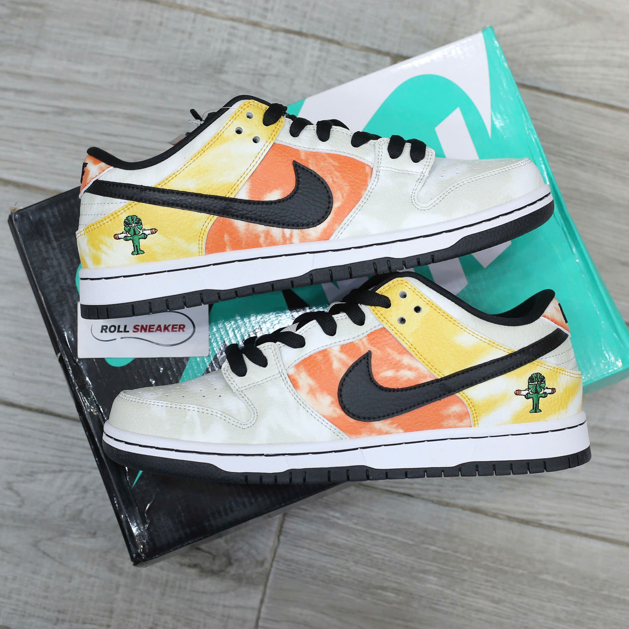 Giày Nike SB Dunk Low Raygun Tie-Dye White Best Quality