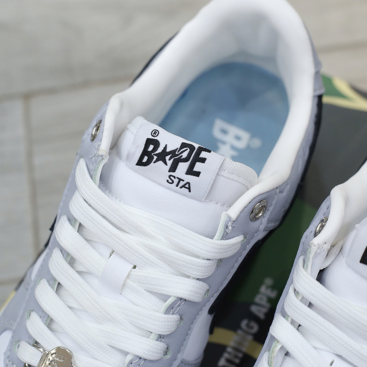 Giày A Bathing Ape Bape Sta Low Grey Black Best Quality