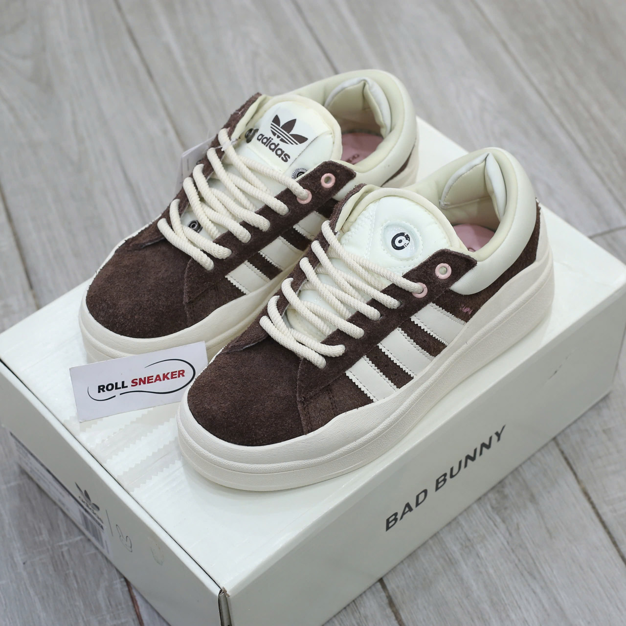 Giày Adidas Campus x Bad Bunny ‘Deep Brown’ Best Quality