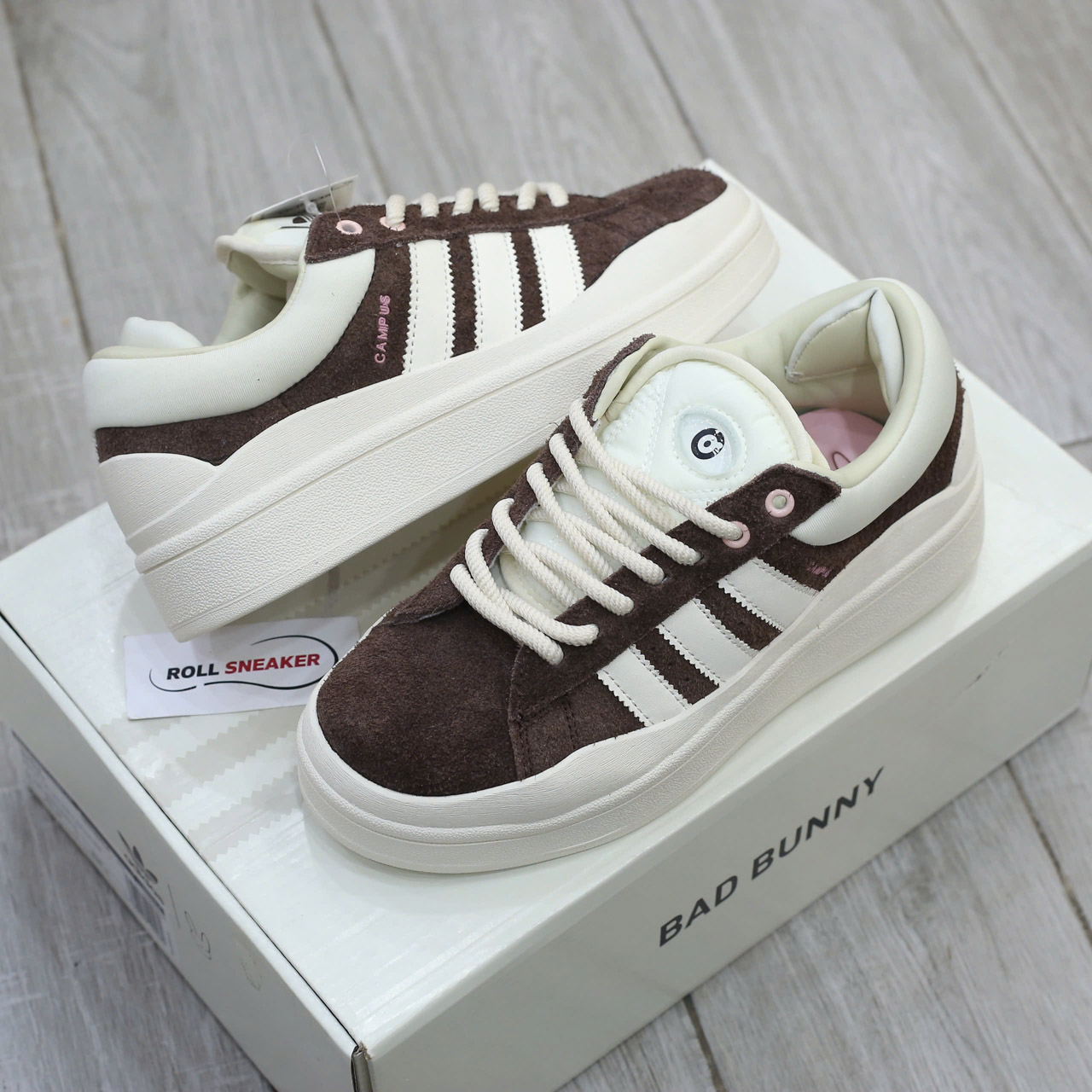Giày Adidas Campus x Bad Bunny ‘Deep Brown’ Best Quality