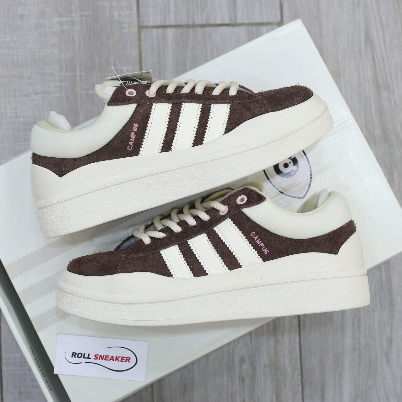 Giày Adidas Campus x Bad Bunny ‘Deep Brown’ Best Quality