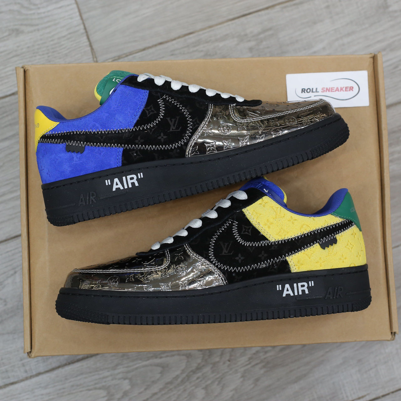 Giày Air Force 1 Low x Louis Vuitton 'Multi-Color Patchwork'