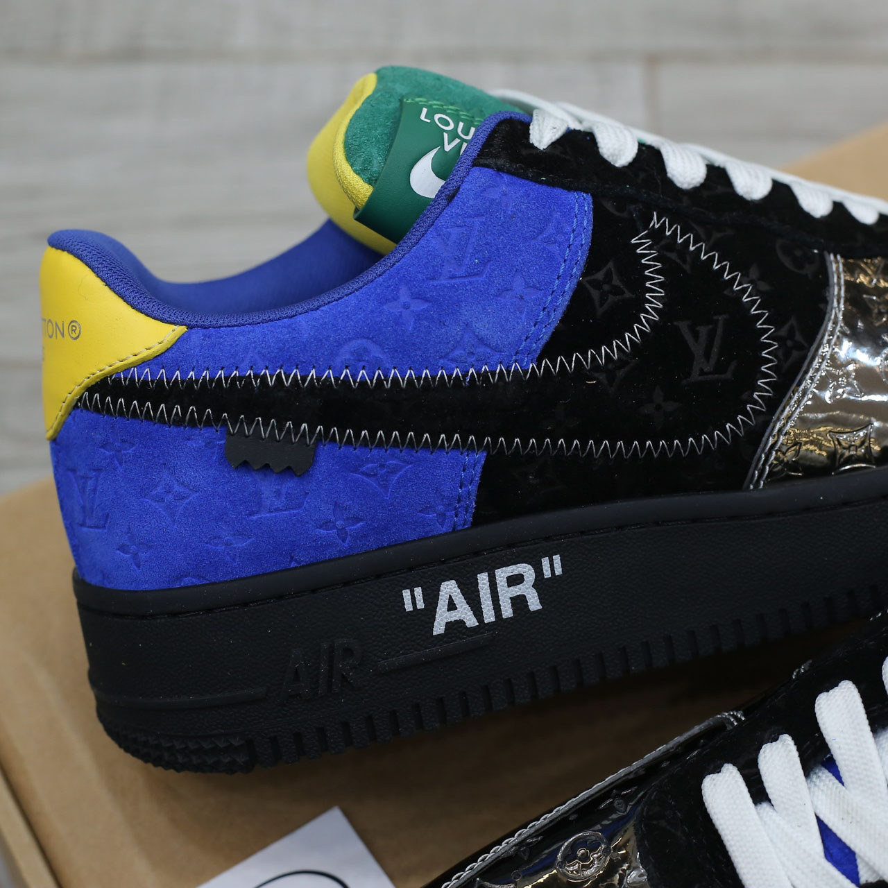 Giày Air Force 1 Low x Louis Vuitton 'Multi-Color Patchwork'