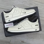 Giày Air Force 1 x Supreme White Black Like Auth