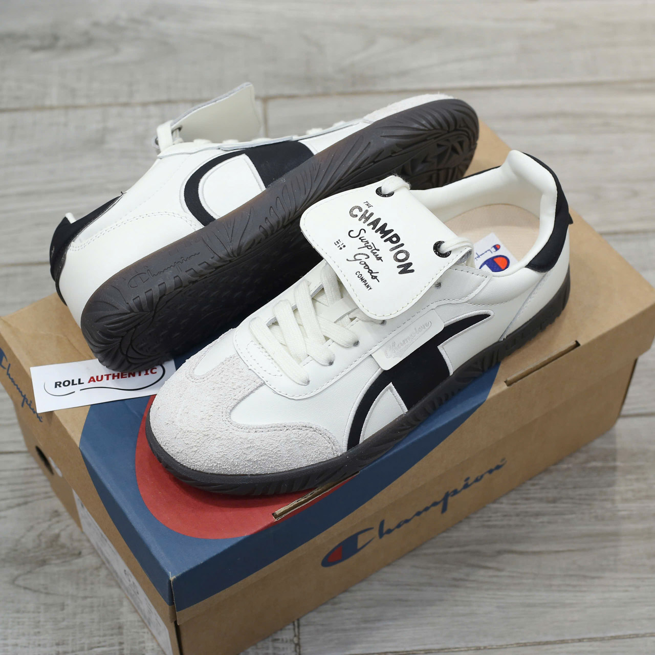 Giày Champion Essentials Champ T-Trainer Cream Black Real
