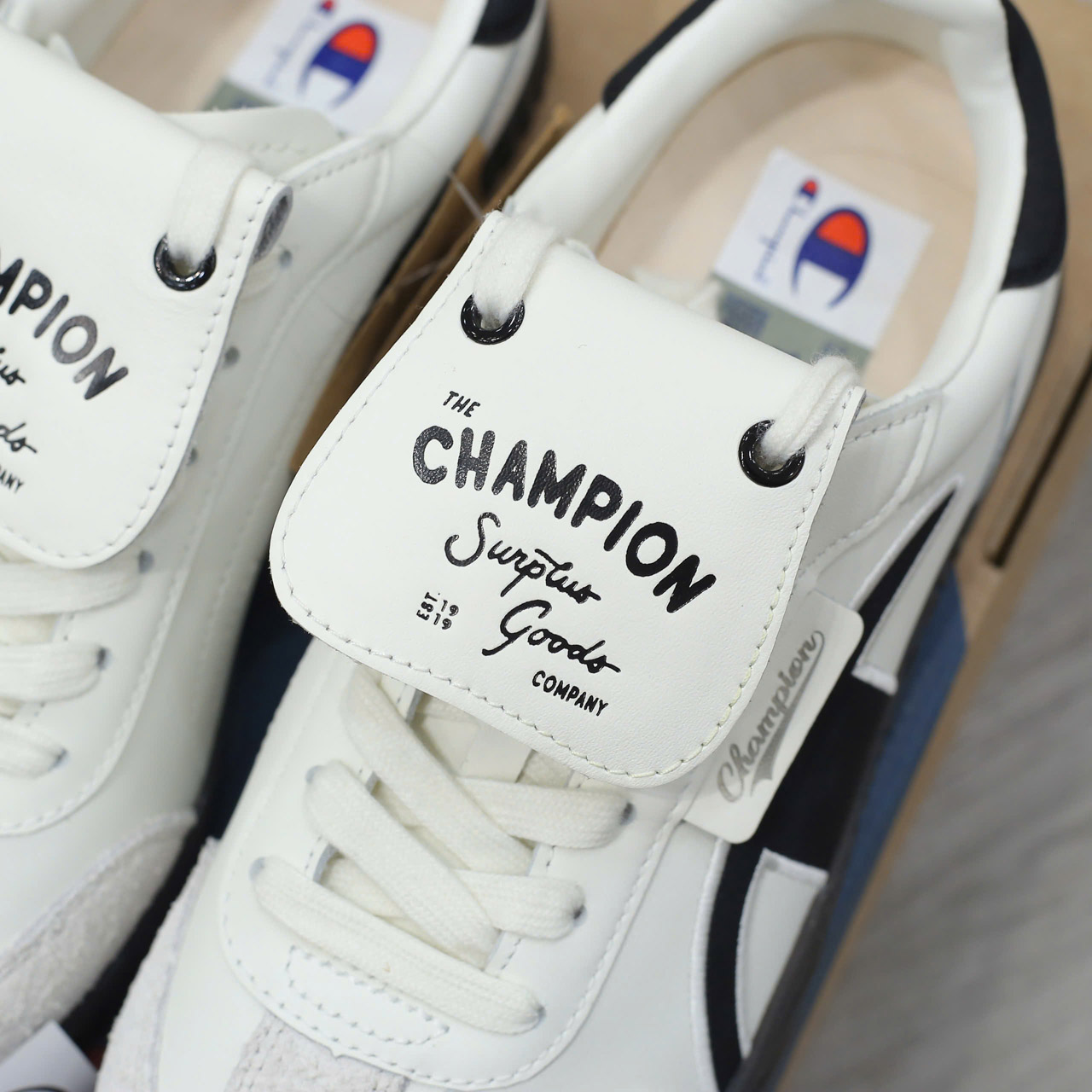 Giày Champion Essentials Champ T-Trainer Cream Black Real