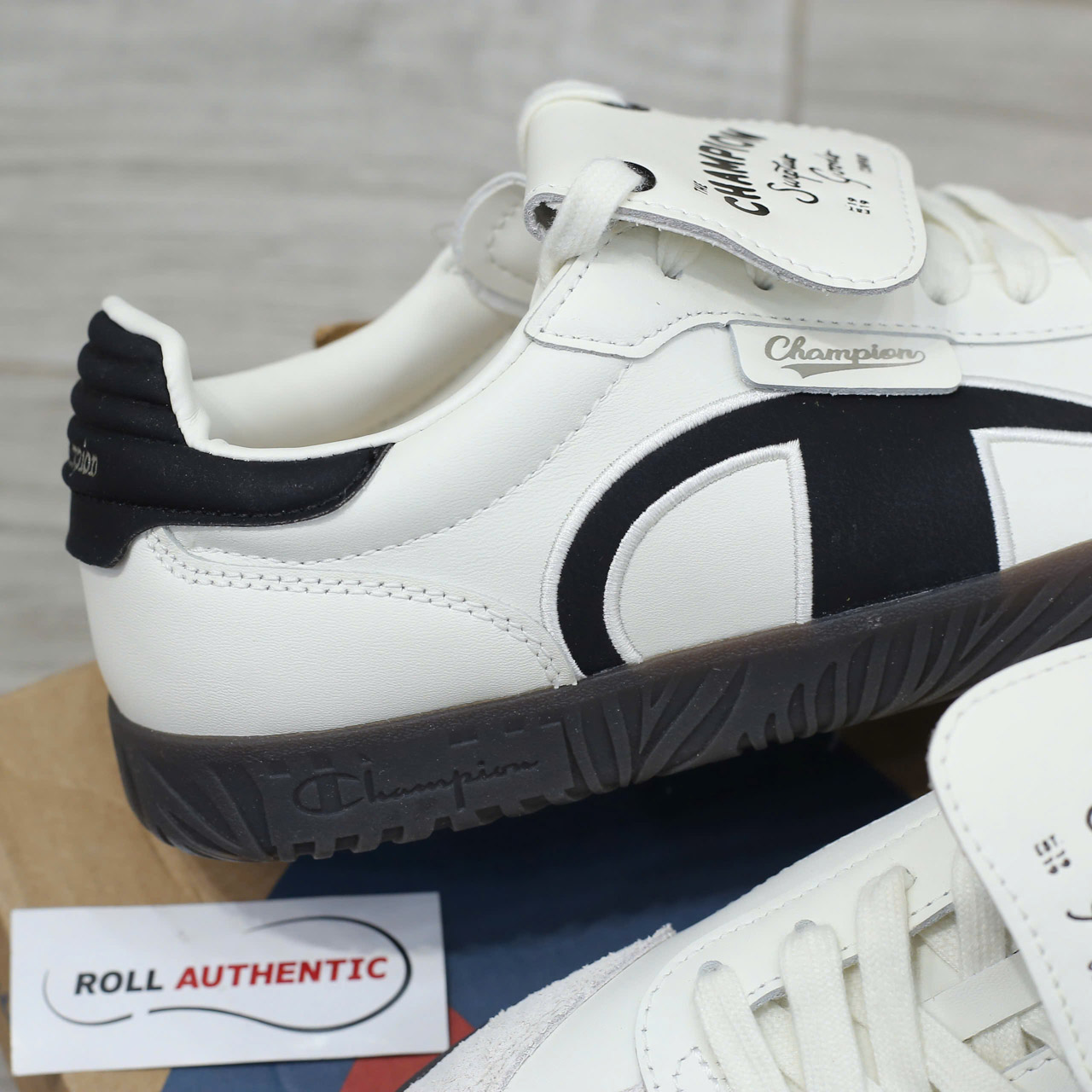 Giày Champion Essentials Champ T-Trainer Cream Black Real