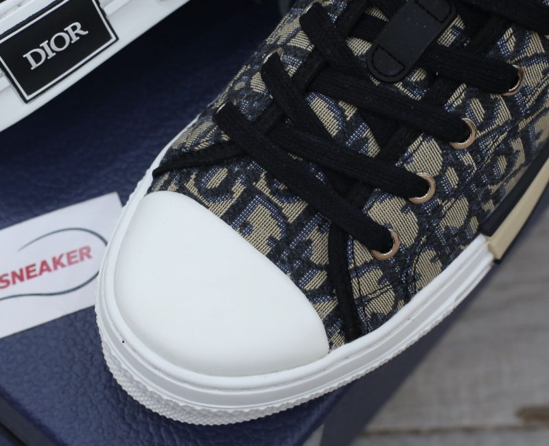 Giày Dior B23 League Low Top Beige Black Oblique Jacquard