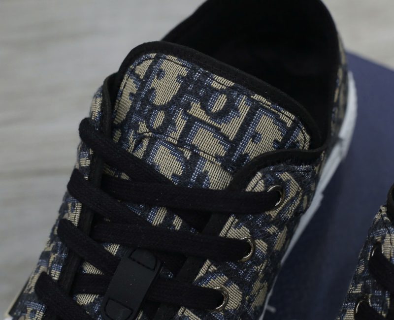 Giày Dior B23 League Low Top Beige Black Oblique Jacquard