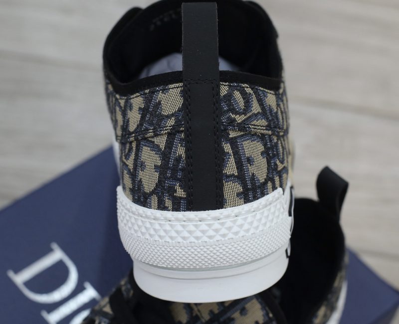 Giày Dior B23 League Low Top Beige Black Oblique Jacquard
