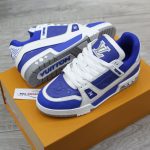 Giày Louis Vuitton LV Trainer Sneaker Gaston Blue Best Quality