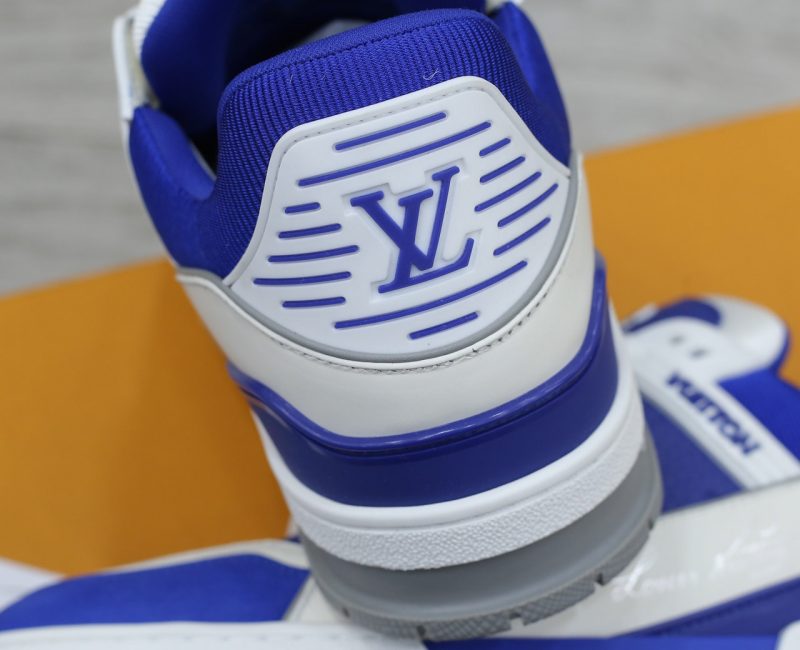 Giày Louis Vuitton LV Trainer Sneaker Gaston Blue Best Quality