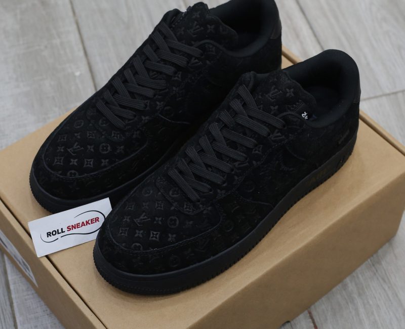 Giày Louis Vuitton x Nike "Air Force 1" By Virgil Abloh 'Black Best Quality