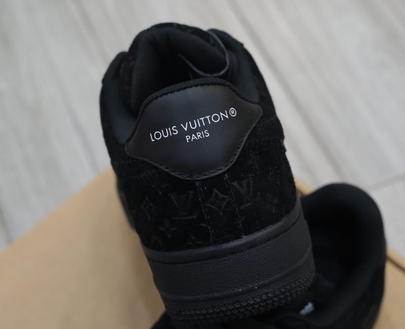 Giày Louis Vuitton x Nike "Air Force 1" By Virgil Abloh 'Black Best Quality