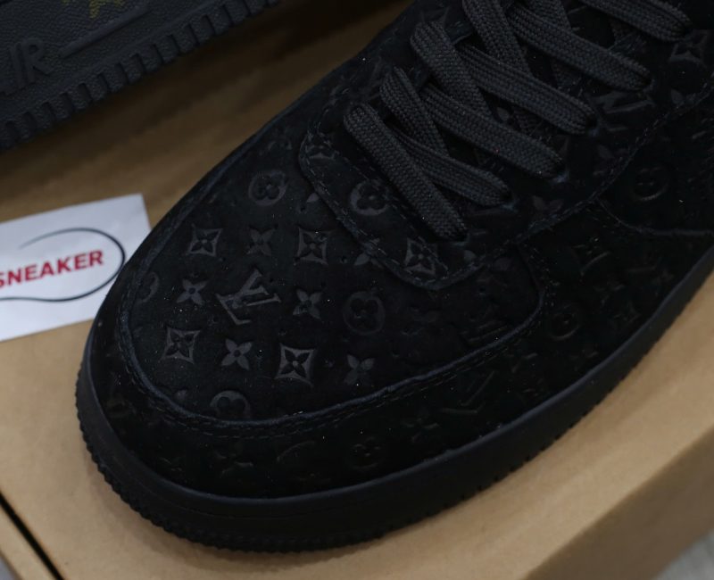 Giày Louis Vuitton x Nike "Air Force 1" By Virgil Abloh 'Black Best Quality