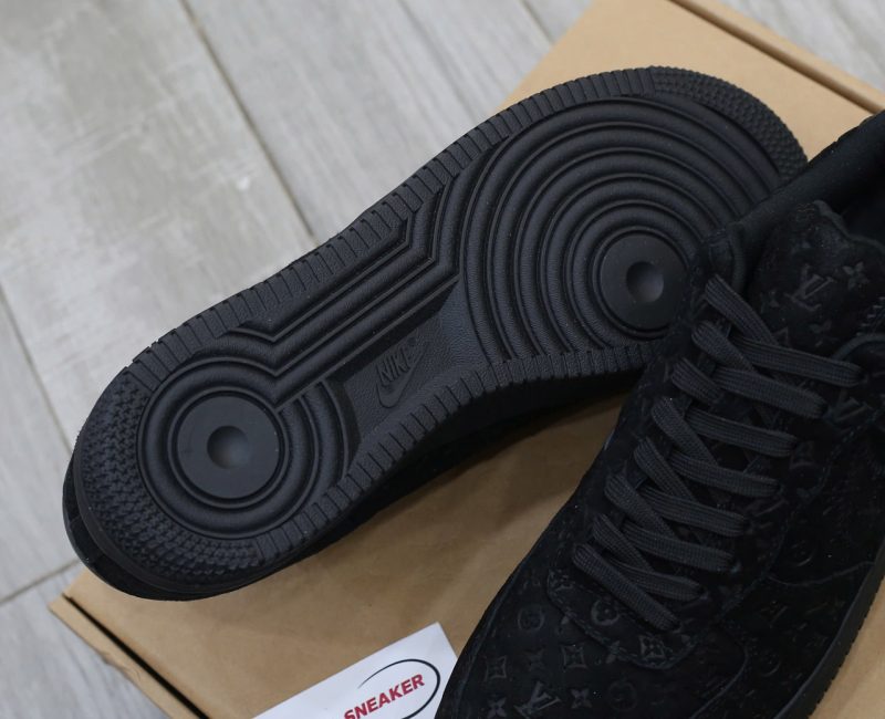 Giày Louis Vuitton x Nike "Air Force 1" By Virgil Abloh 'Black Best Quality