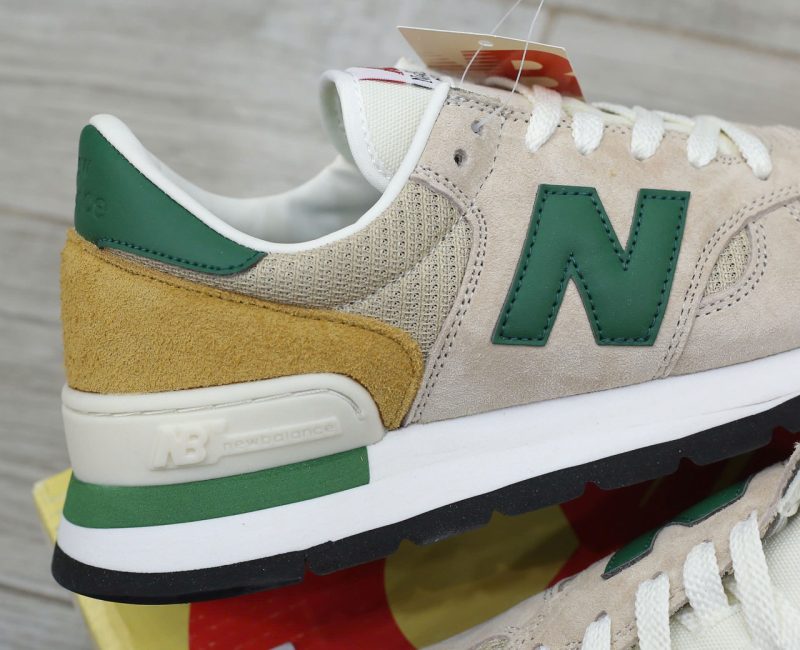 Giày New Balance 990v1 MiUSA ‘Tan Green’ Like Auth