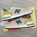 Giày New Balance 990v1 MiUSA ‘Tan Green’ Like Auth