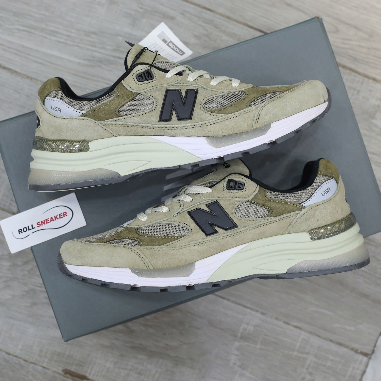 Giày New Balance 992 JJJJOUND Grey Màu Xám Rêu Like Auth