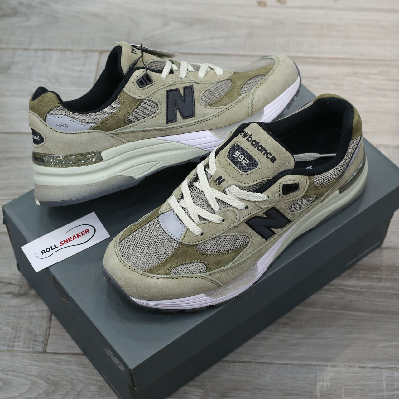 Giày New Balance 992 JJJJOUND Grey Màu Xám Rêu Like Auth