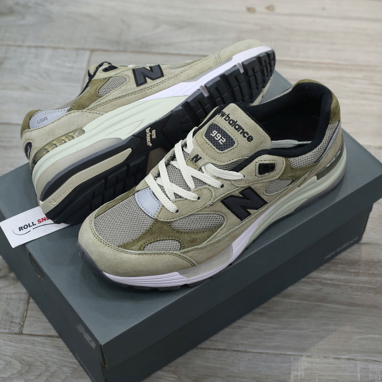 Giày New Balance 992 JJJJOUND Grey Màu Xám Rêu Like Auth