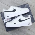 Giày Nike Air Force 1 Low Multi-Etch Swoosh White Black Like Auth