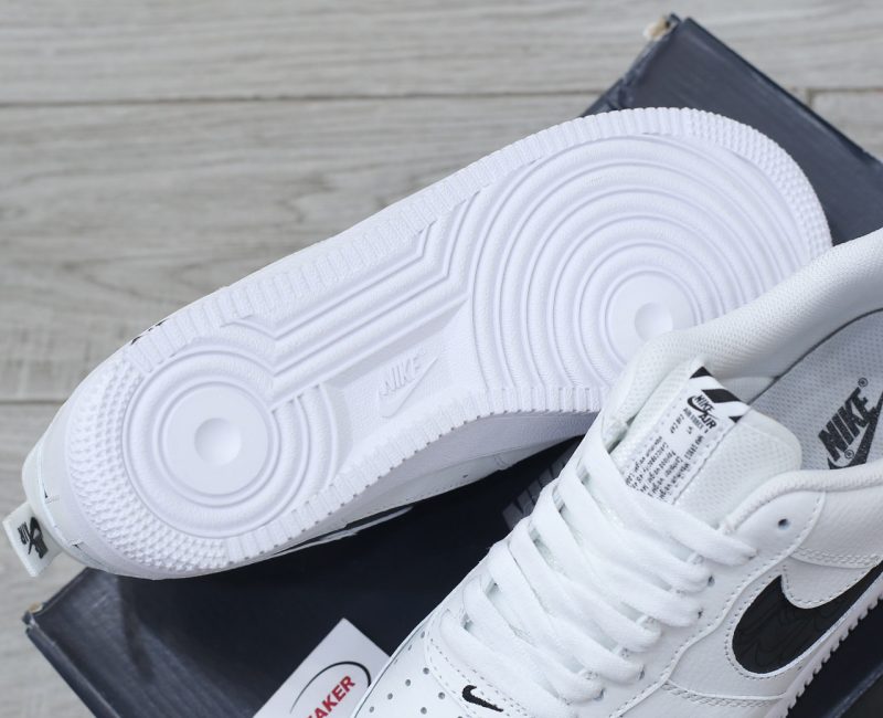 Giày Nike Air Force 1 Low Multi-Etch Swoosh White Black Like Auth