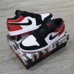 Giày Nike Air Jordan 1 Low 'Black Toe' 2025 Real
