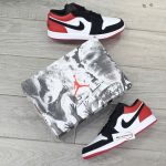 Giày Nike Air Jordan 1 Low 'Black Toe' 2025 Real