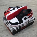 Giày Nike Air Jordan 1 Low 'Black Toe' 2025 Real