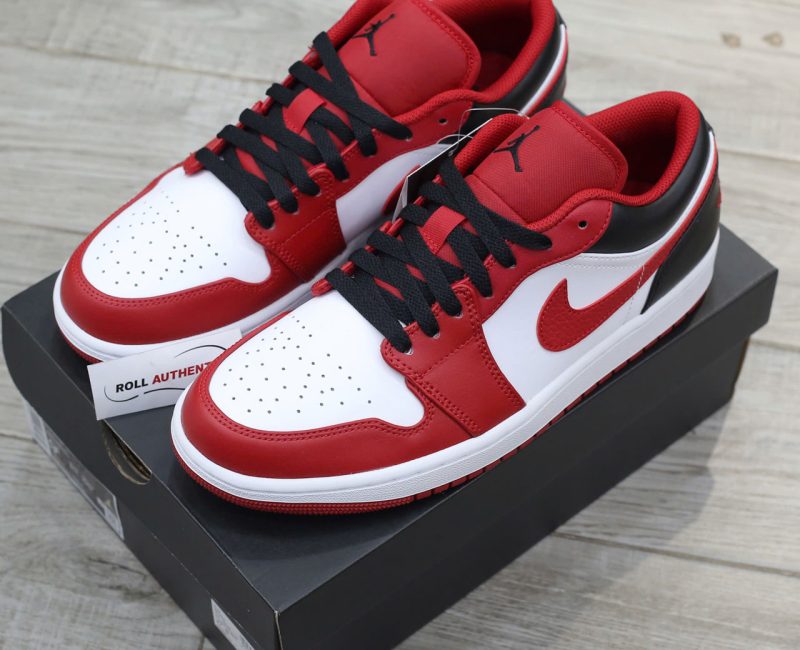 Giày Nike Air Jordan 1 Low ‘Reverse Black Toe’ Real