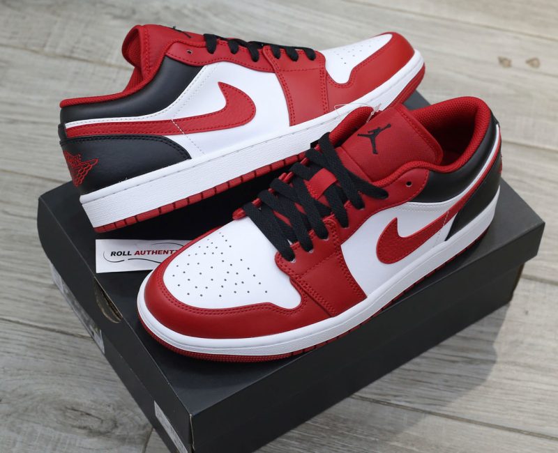 Giày Nike Air Jordan 1 Low ‘Reverse Black Toe’ Real