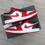 Giày Nike Air Jordan 1 Low ‘Reverse Black Toe’ Real
