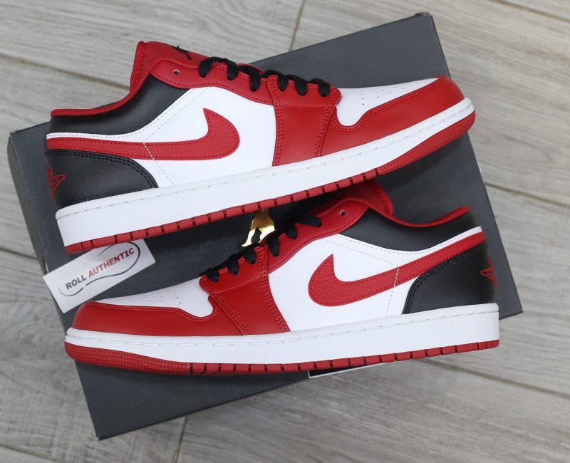 Giày Nike Air Jordan 1 Low ‘Reverse Black Toe’ Real