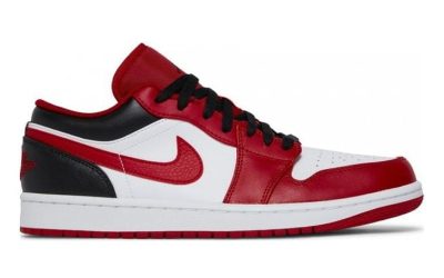 Giày Nike Air Jordan 1 Low ‘Reverse Black Toe’ Real