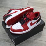 Giày Nike Air Jordan 1 Low ‘Reverse Black Toe’ Real