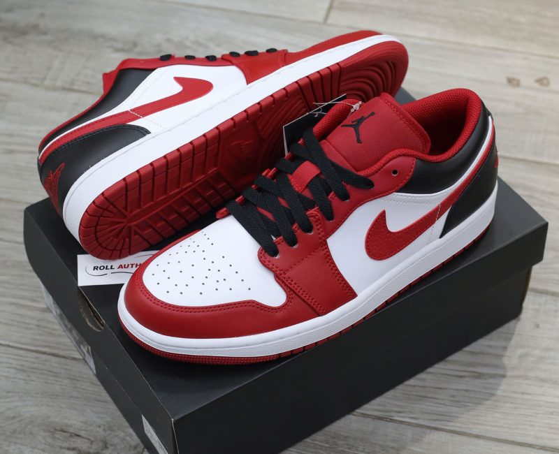 Giày Nike Air Jordan 1 Low ‘Reverse Black Toe’ Real