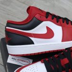 Giày Nike Air Jordan 1 Low ‘Reverse Black Toe’ Real