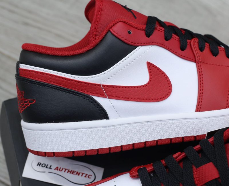 Giày Nike Air Jordan 1 Low ‘Reverse Black Toe’ Real